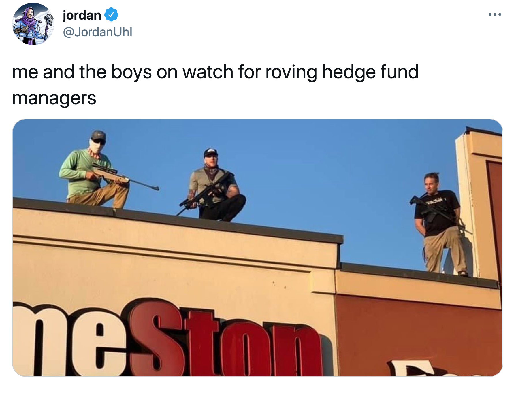 rooftop gamers - jordan me and the boys on watch for roving hedge fund managers nesima