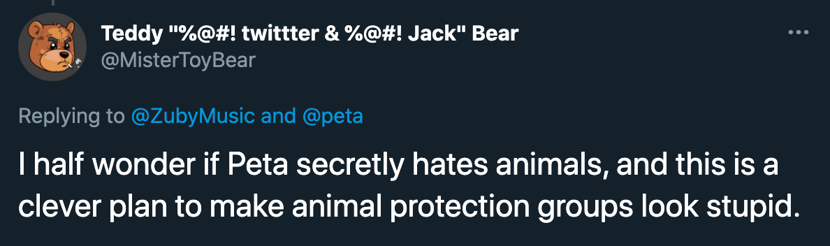 peta roast jokes - I half wonder if peta secretly hates animals and this is a clever plan to make animal protection groups look stupid