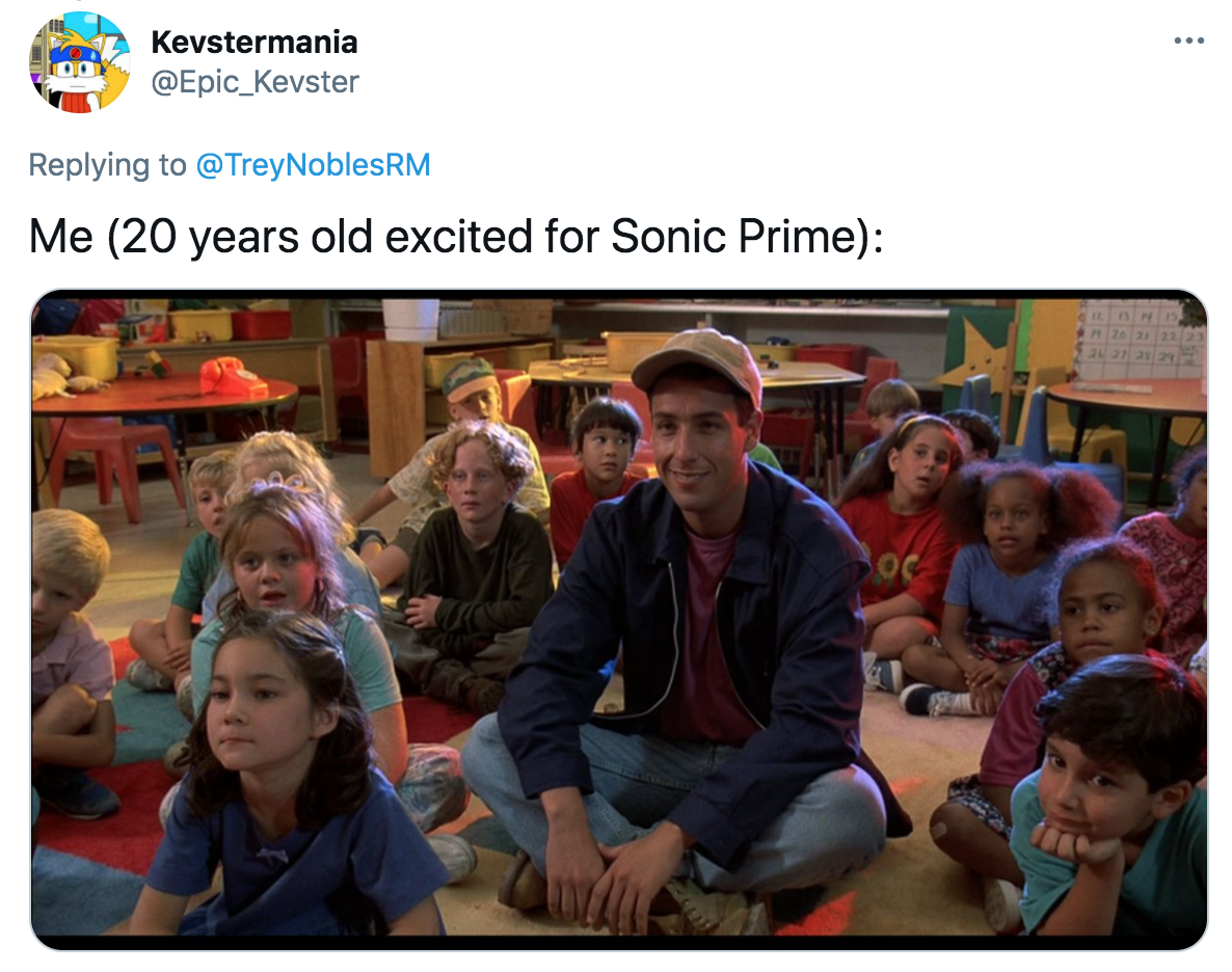 Sonic Prime Netflix - Me 20 years old excited for Sonic Prime Oc