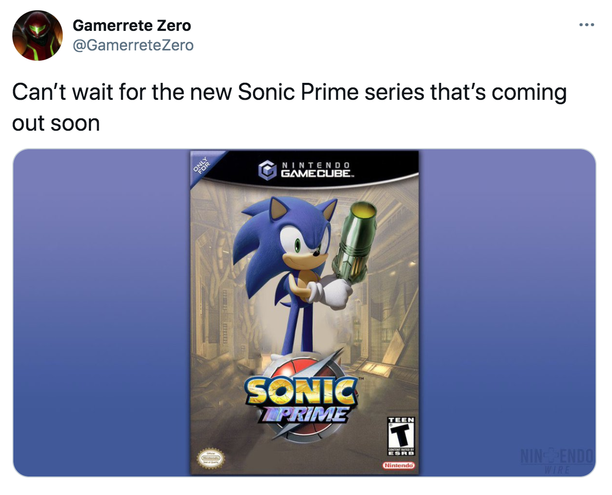 Sonic Prime Netflix - Can't wait for the new Sonic Prime series that's coming out soon Nintendo Gamecube Sonic Prime Eurs im