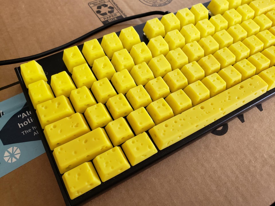 wtf pics - keyboard made of cheese