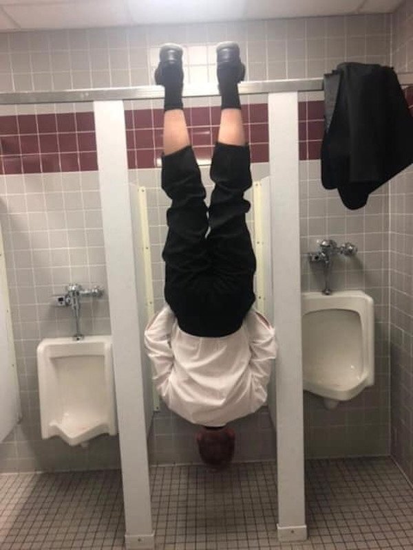 funny pics and randoms - upside down urinal