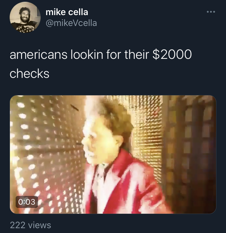 the weekend halftime show mirrors lights memes - human - mike cella americans lookin for their $2000 checks 222 views