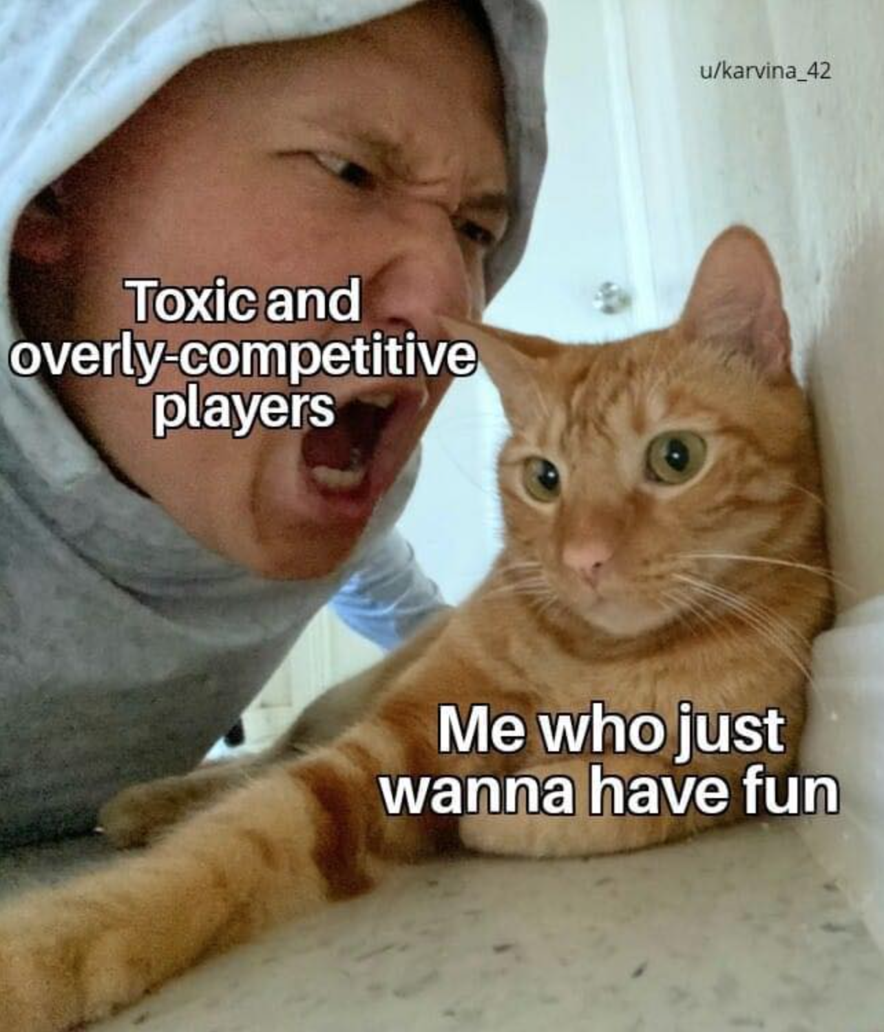 gaming memes - Toxic and overlycompetitive players Me who just wanna have fun