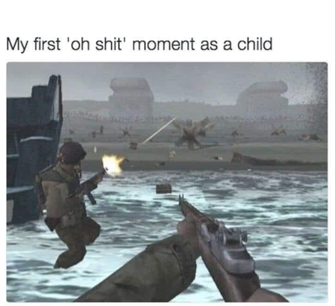 gaming memes - My first 'oh shit' moment as a child