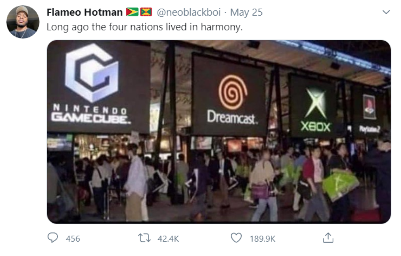 tokyo game show 2001 - Flameo Hotman Pe May 25 Long ago the four nations lived in harmony. Nintendo Gamecube Dreamcast. Xbox 456 t2