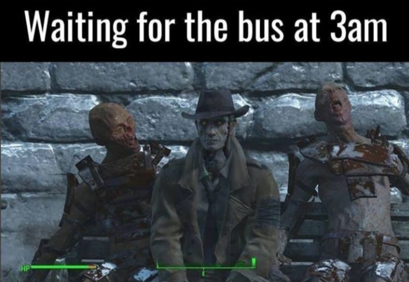 gaming memes - snoqualmie falls - Waiting for the bus at 3am