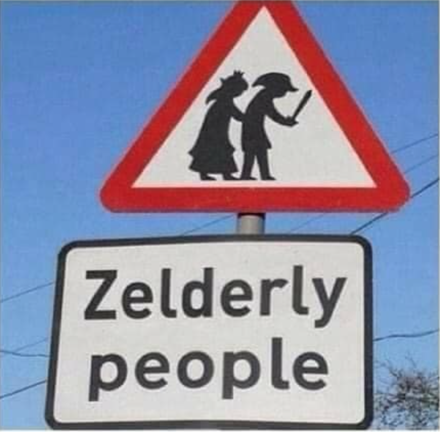 elderly people signs - Zelderly people