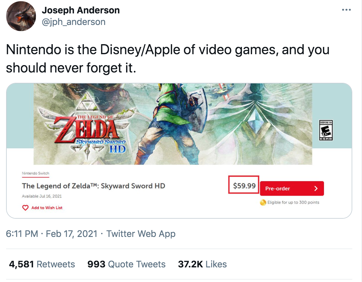 legend of zelda skyward sword - Joseph Anderson Nintendo is the DisneyApple of video games, and you should never forget it. The End Swaro Swdo Hd $59.99 Preorder The Legend of ZeldaTM Skyward Sword Hd Available u 16,2021 Add to Wish List Eigible for up to