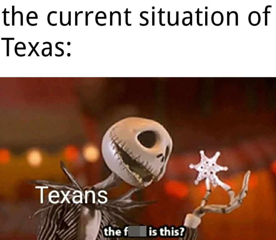 funny memes - the current situation of texas: texans holding snow what the fuck is this?