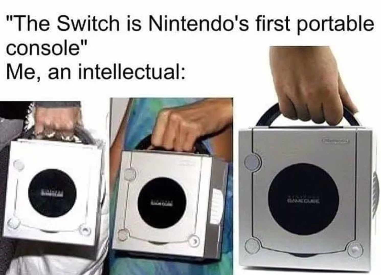 video game memes - nintendo switch is the first portable console -