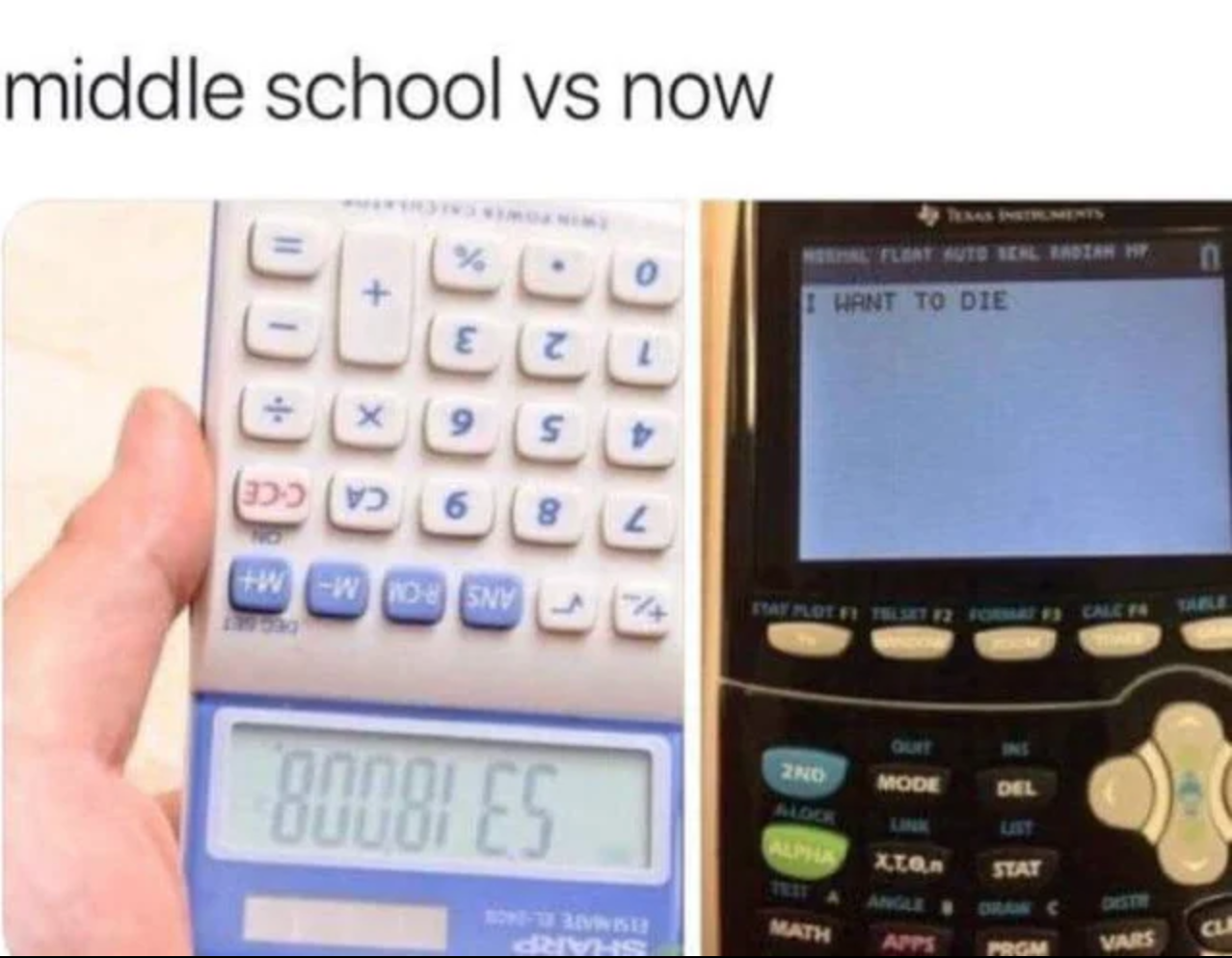 gaming memes and pics - boner at school meme - middle school vs now I Hant To Die 2 95 Ca Oce 6 78 Ans M M Mere 2 Calere 20 80081 Es Mode Del To Slat Mon Vads