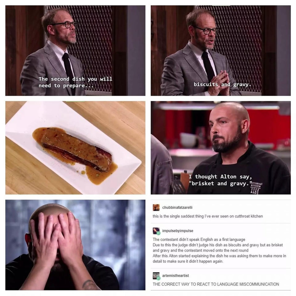 wholesome pics - alton brown brisket and gravy - The second dish you will need to prepare... biscuits and gravy. I thought Alton say,
