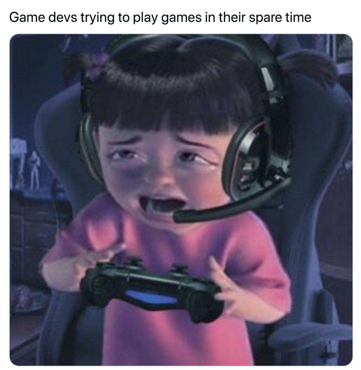 funny gaming memes - ear - Game devs trying to play games in their spare time