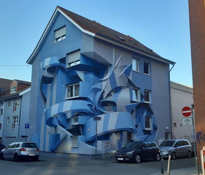 cool random pics - mannheim haus 3d graffiti - Ht