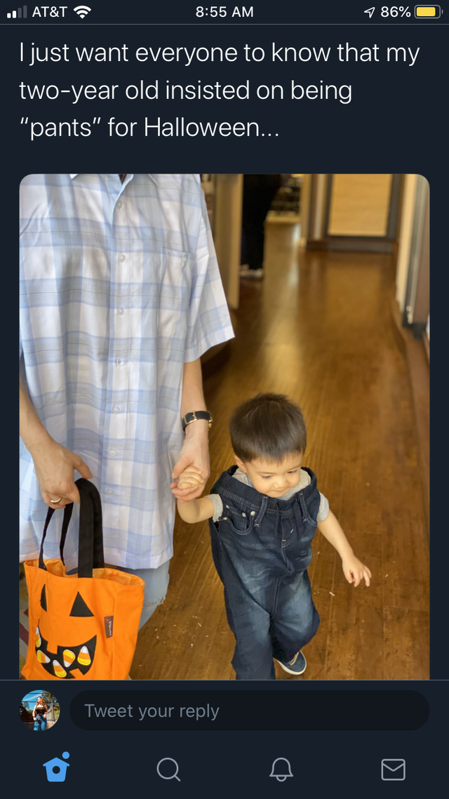 funny kid fails - I just want everyone to know that my two year old insisted on being pants for halloween