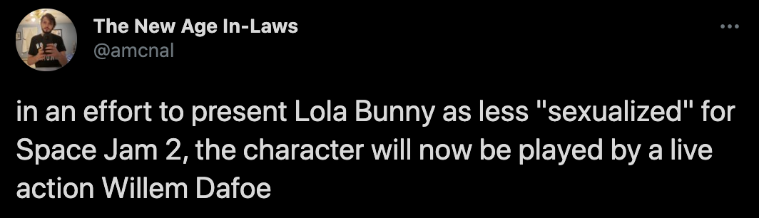 in an effort to present Lola Bunny as less sexualized for space jam 2