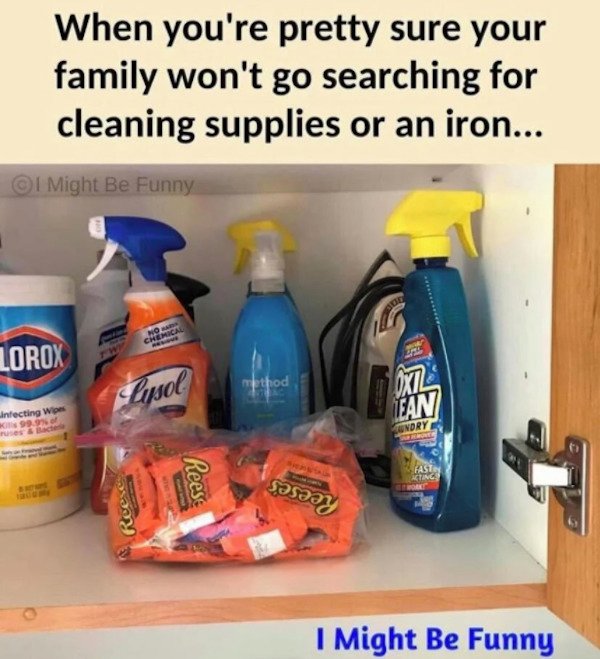 awesome parents - plastic - When you're pretty sure your family won't go searching for cleaning supplies or an iron... Might Be Funny No Chemical Lorox method Cupsol 0772 infecting Wipes 999 Fan Sundry Fast Acting Reese Ssy I Might Be Funny