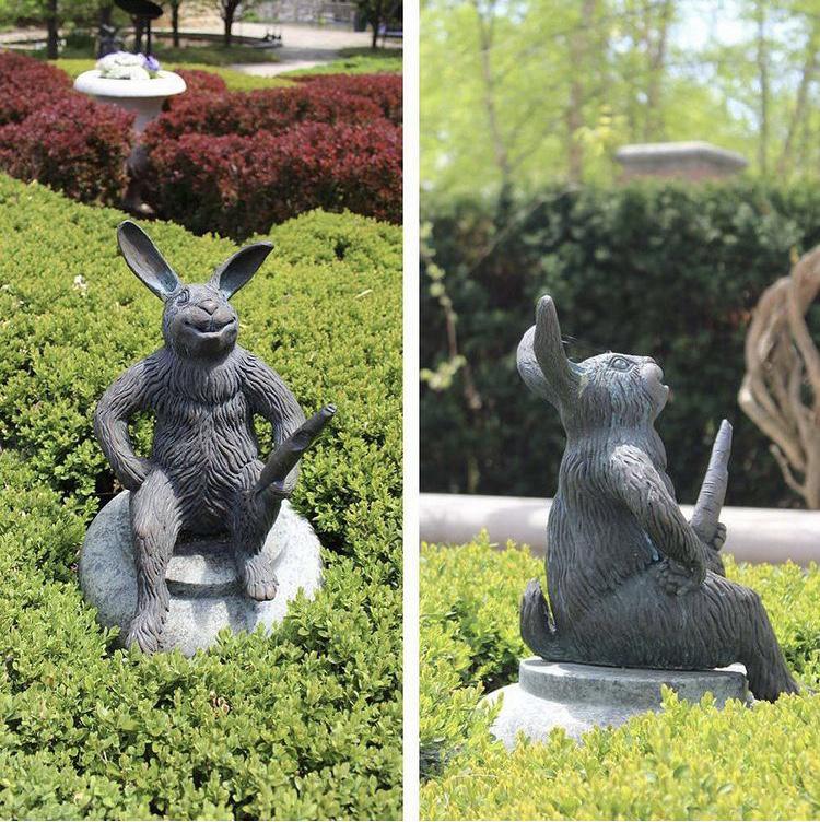 funny pics - dirty rabbit penis carrot statue