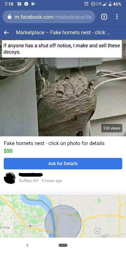 funny dumb life hacks - Marketplace Fake hornets nest. If anyone has a shut off notice, I make and sell these decoys.