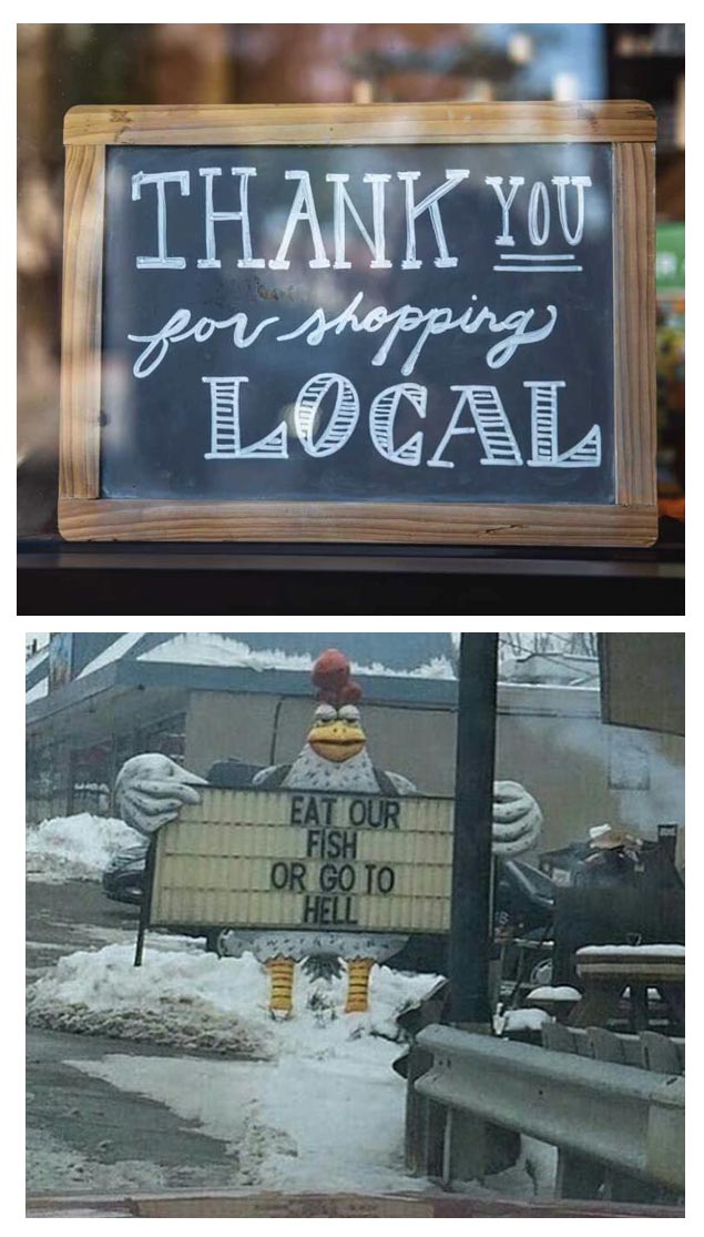 Business - Thank You for shopping Local Eat Our Fish Or Go To Hell