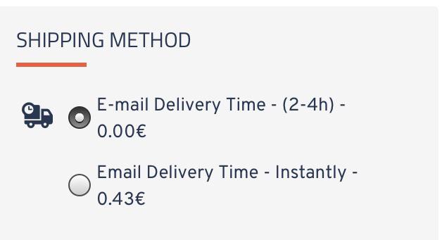funny design fails - diagram - Shipping Method Email Delivery Time 24h 0.00 Email Delivery Time Instantly 0.43