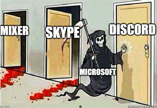 funny gaming memes - gta5 memes - Mixer Skype Discord Microsoft D Hemmet