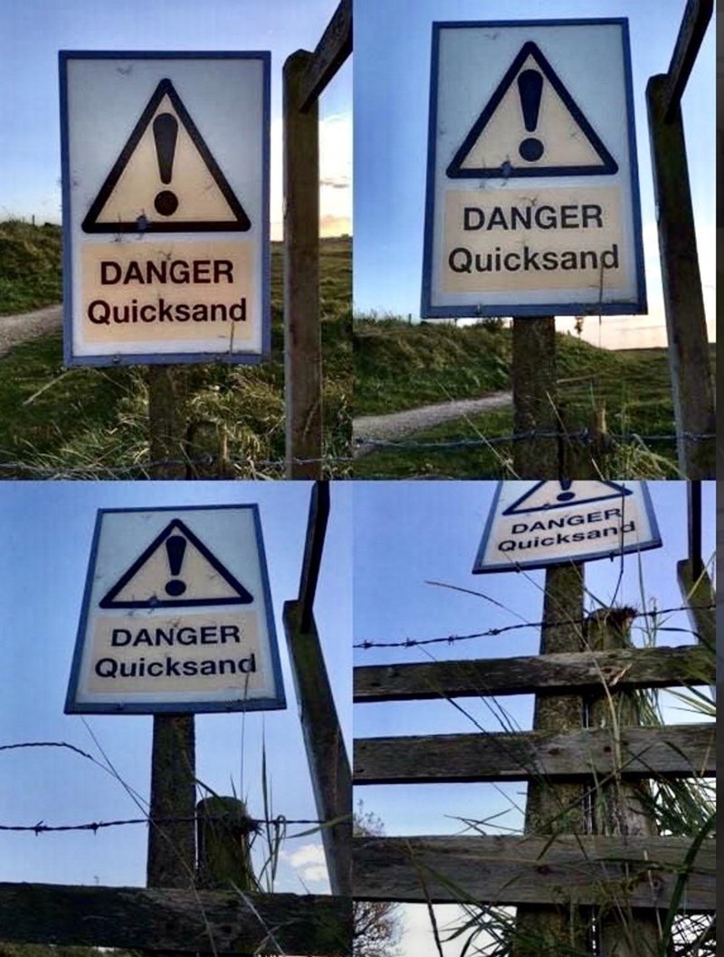 funny gaming memes - street sign - A Danger Quicksand Danger Quicksand Z Dangeri Quicksand A Danger Quicksand Cou