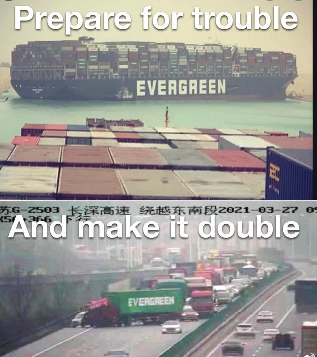 funny memes - Prepare for trouble Evergreen And make it double Evergreen
