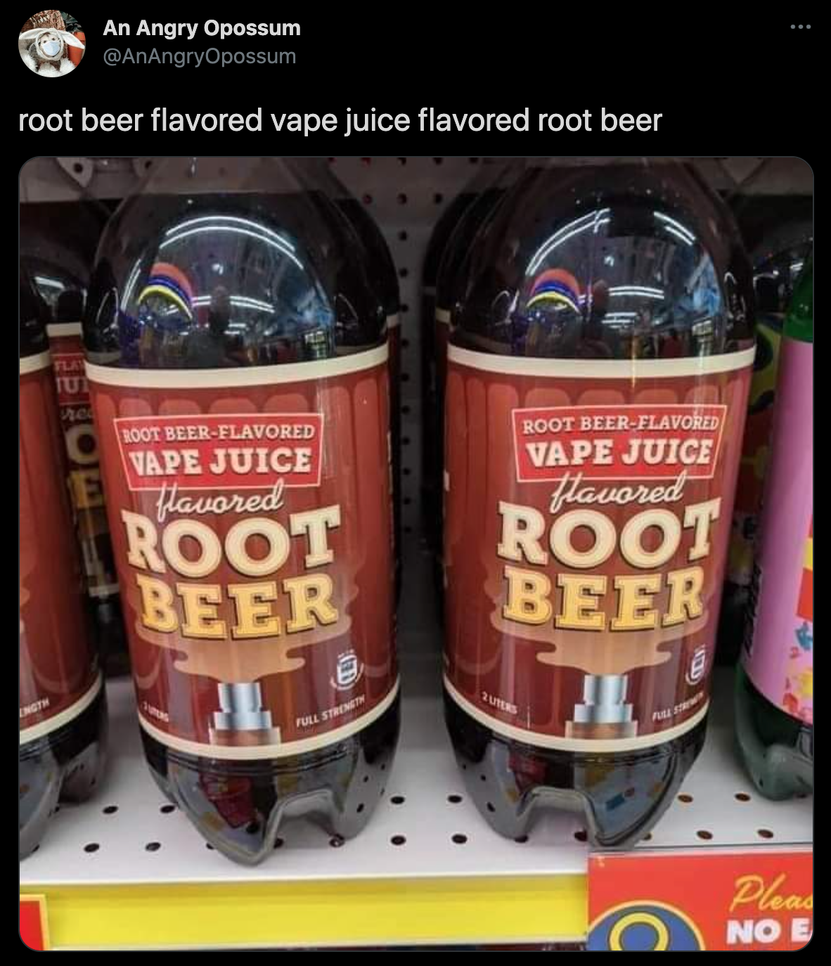 funny twitter jokes - root beer flavored vape juice flavored root beer