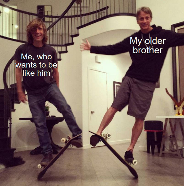 rodney mullen skateboarder - My older brother Me, who wants to be him