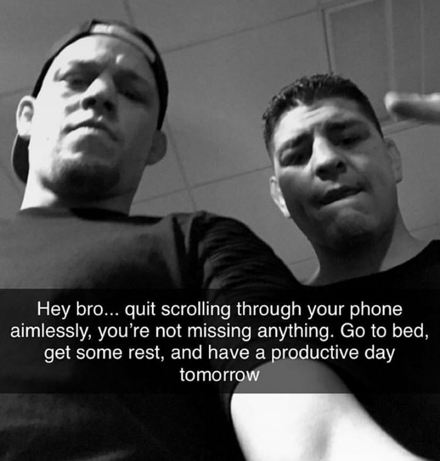 Don’t Be Scared Homie! - Hey bro... quit scrolling through your phone aimlessly, you're not missing anything. Go to bed, get some rest, and have a productive day tomorrow