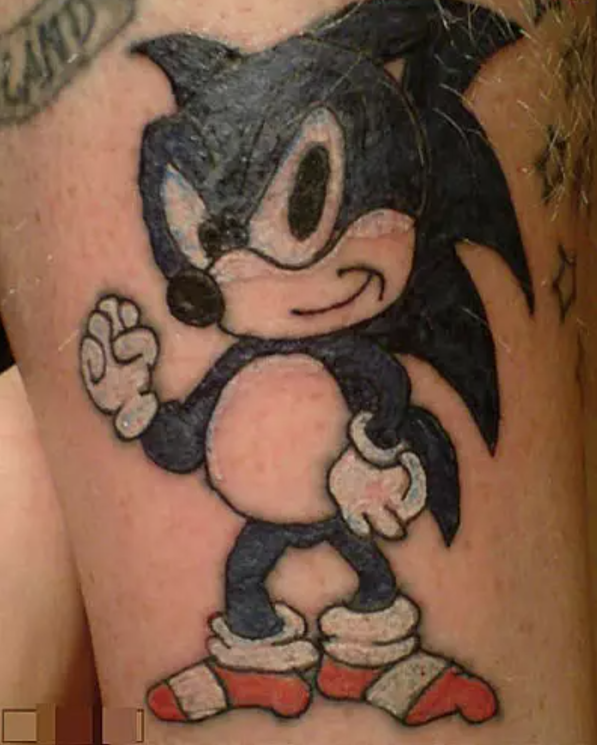 terrible gamer tattoos sonic tattoo - The