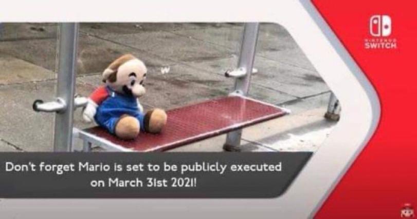March 31 Mario Dies - mario will be publicly executed - Ol Switch Don't forget Mario is set to be publicly executed March 31st 2021!
