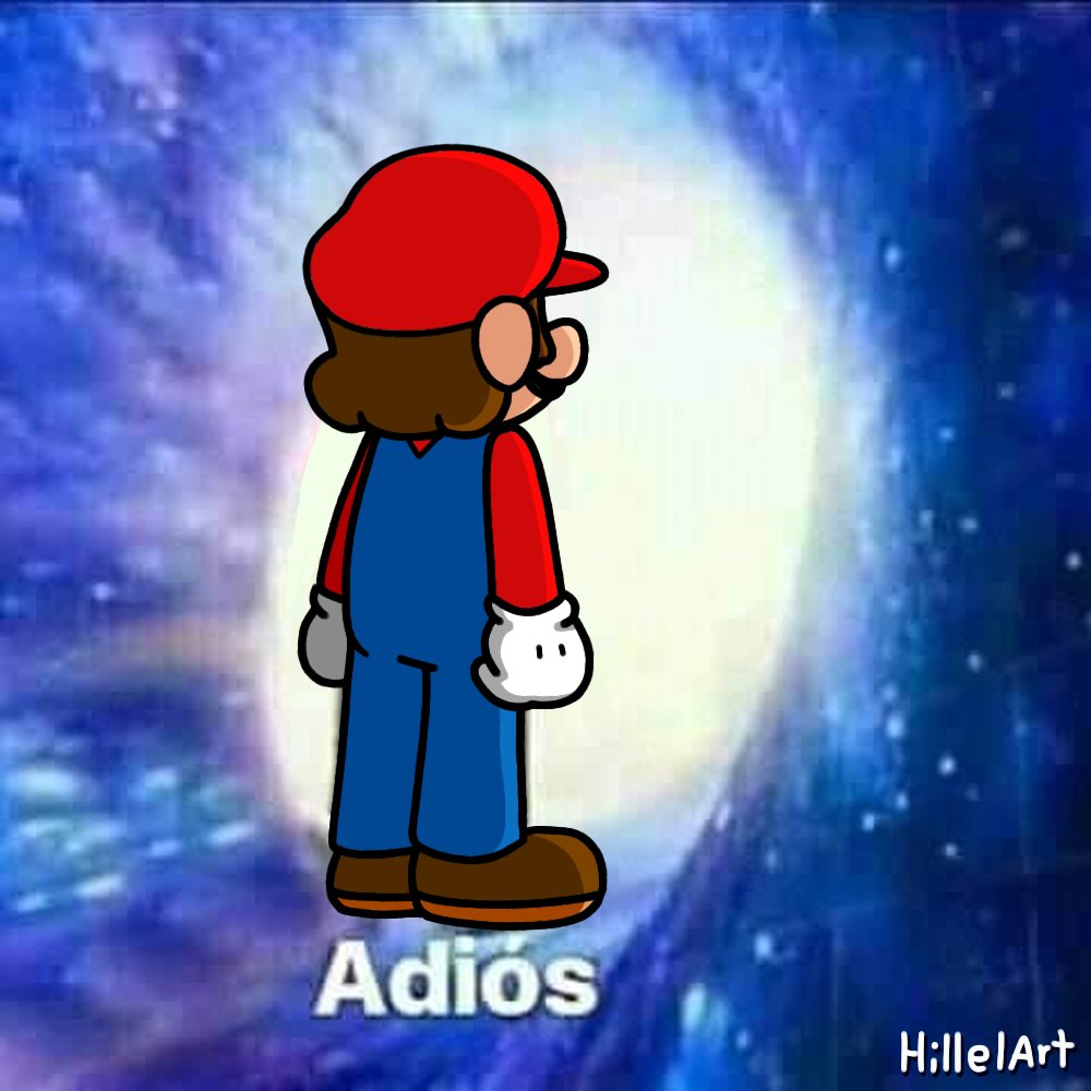 March 31 Mario Dies - adios meme - Adis HillelArt