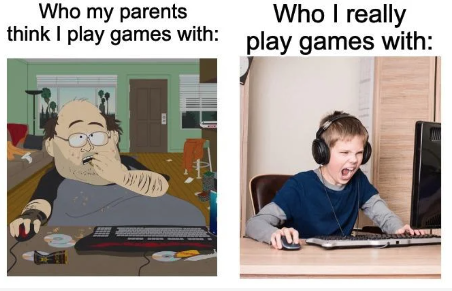 funny gaming memes - learning - Who my parents Who I really think I play games with play games with