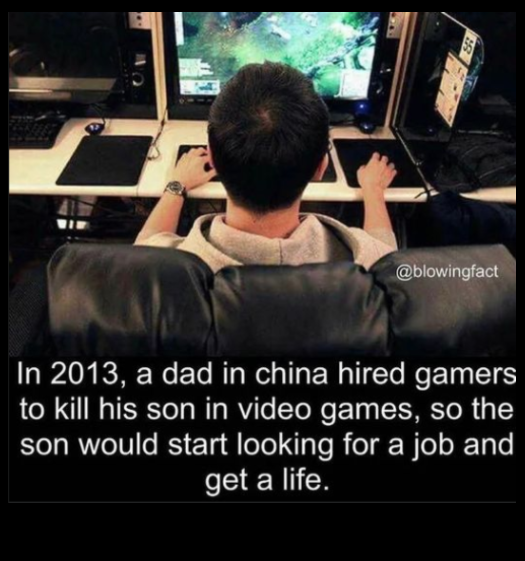 funny gaming memes - photo caption - In 2013, a dad in china hired gamers to kill his son in video games, so the son would start looking for a job and get a life.