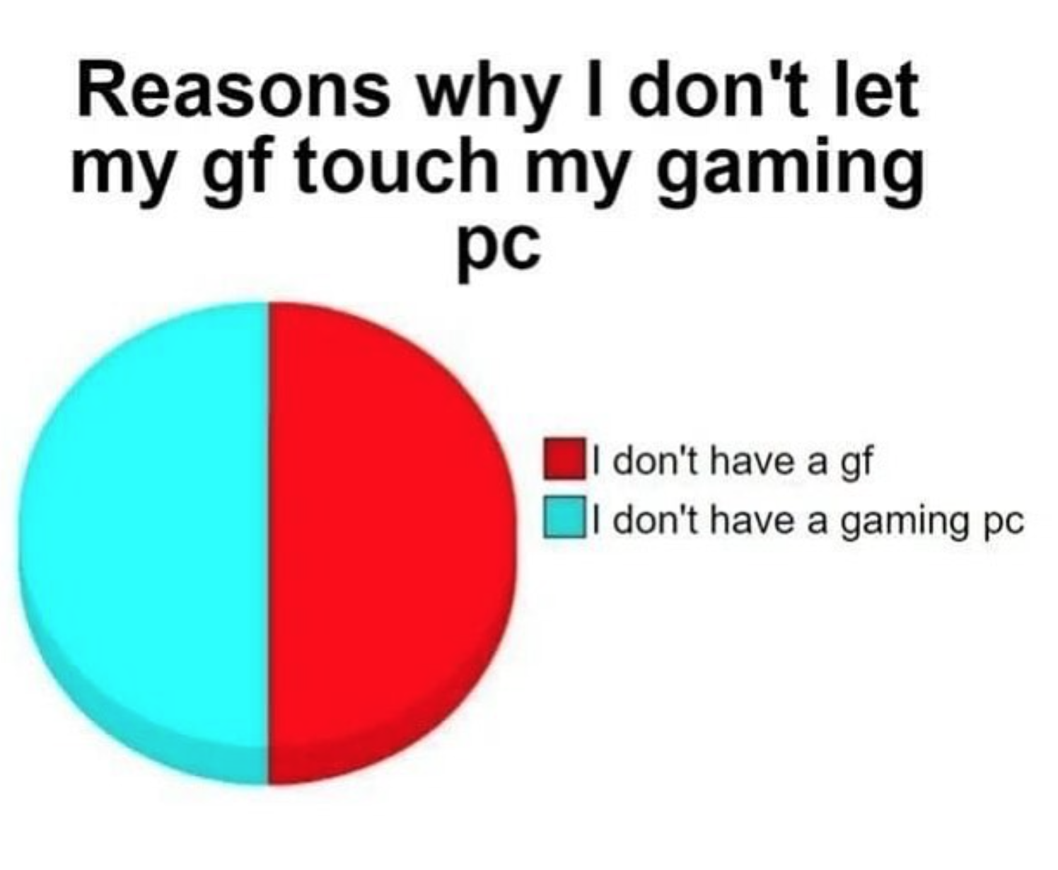 funny gaming memes - dont like my girlfriends friends - Reasons why I don't let my gf touch my gaming pc I don't have a gf I don't have a gaming pc