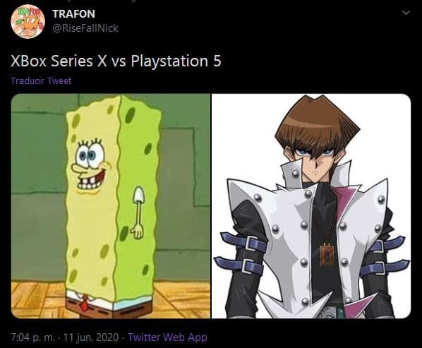 funny gaming memes - console memes - Trafon XBox Series X vs Playstation 5 Traducir Tweet p. m. 11 jun. 2020. Twitter Web App