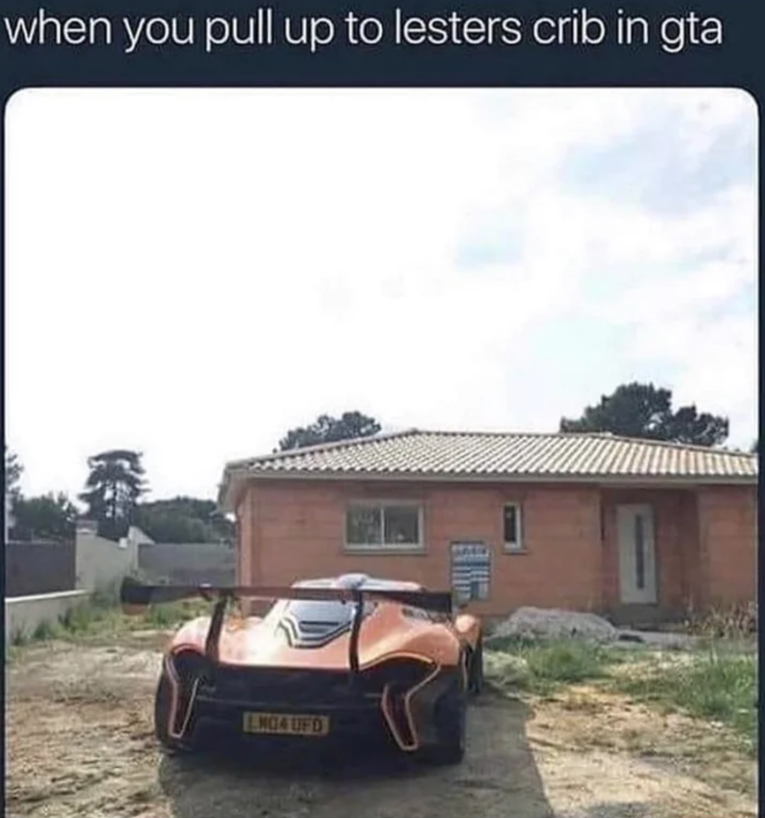 funny gaming memes - gta in real life funny - when you pull up to lesters crib in gta