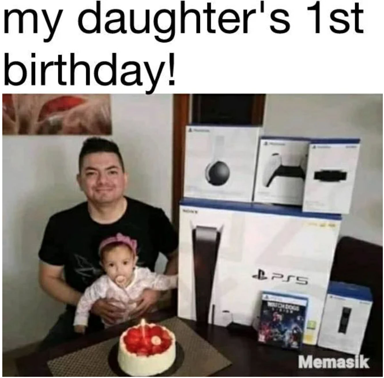 funny gaming memes  - - my daughter's 1st birthday! - ps5