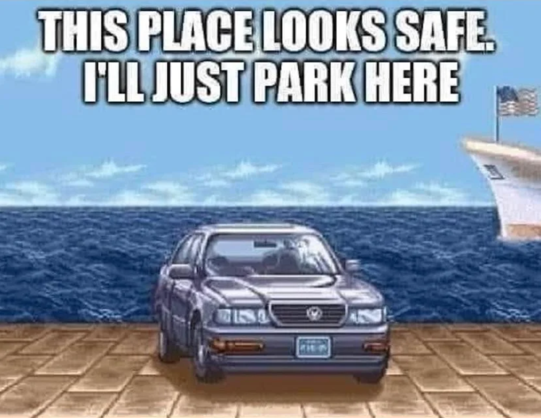 funny gaming memes  - street fighter 2 - This Place Looks Safe. I'Ll Just Park Here