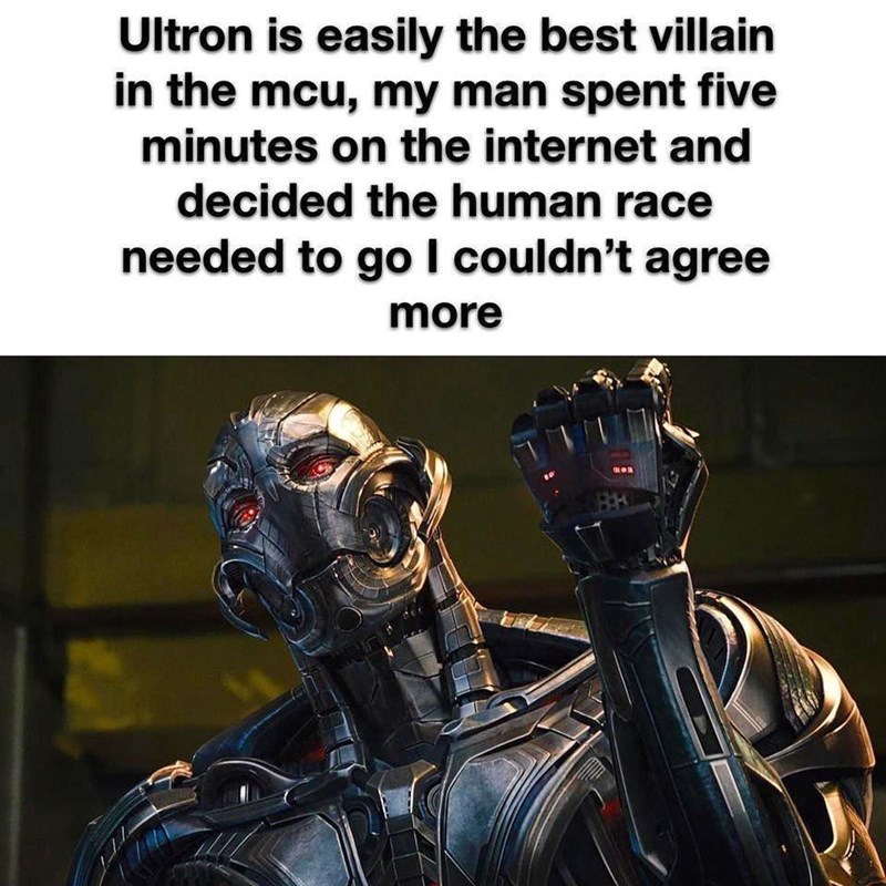 funny gaming memes  - minimalist movie posters polaroid marvel - Ultron is easily the best villain in the mcu, my man spent five minutes on the internet and decided the human race needed to go I couldn't agree more