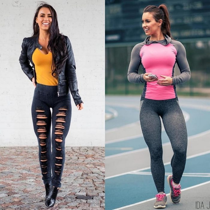 awesome pics - workout clothes fit girl - Ida