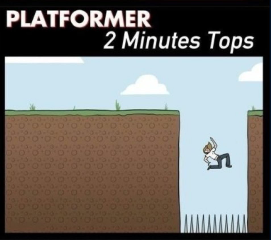 funny gaming memes  - bel ray - Platformer 2 Minutes Tops