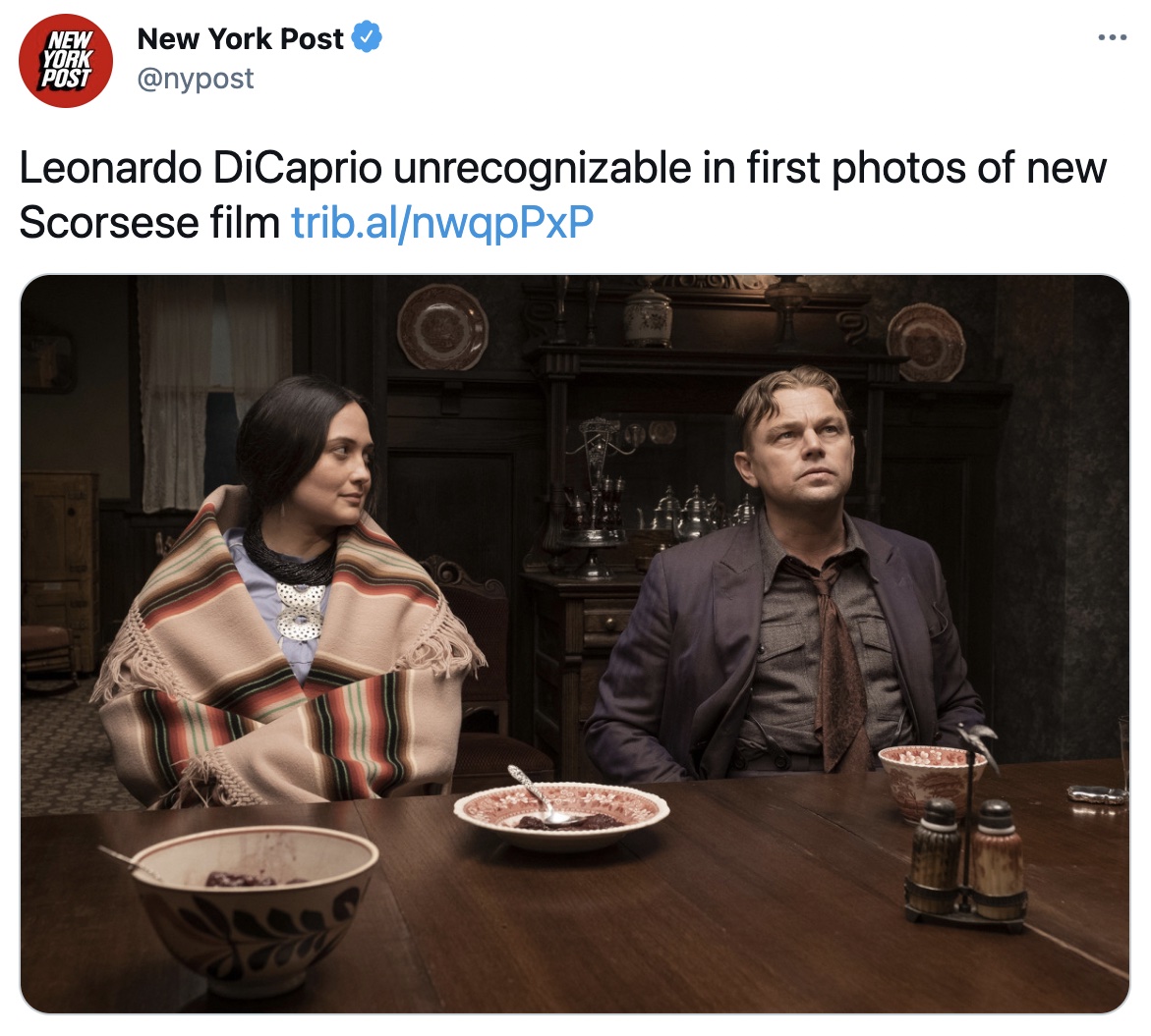 human behavior - .. New York Post New York Post Leonardo DiCaprio unrecognizable in first photos of new Scorsese film trib.alnwqpPxP