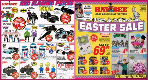 vintage gaming ads  - kay bee toys - Kaybee Slashed Ruces Batman ws Store Mationwide Alerts Throat Ap An Karee Pre Post Circus World And Kak Toy Stores Your Choice Be 12 215 La Swim Easter Sale Bama Tmino flintendo Game Boy 12 Unhum Movin Onde Save $10! 9