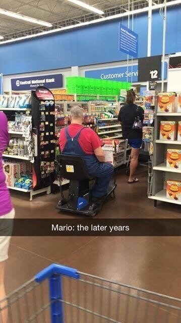 funny Mario Memes - supermarket - Customer Servi 12 Cotton Bank Mario the later years