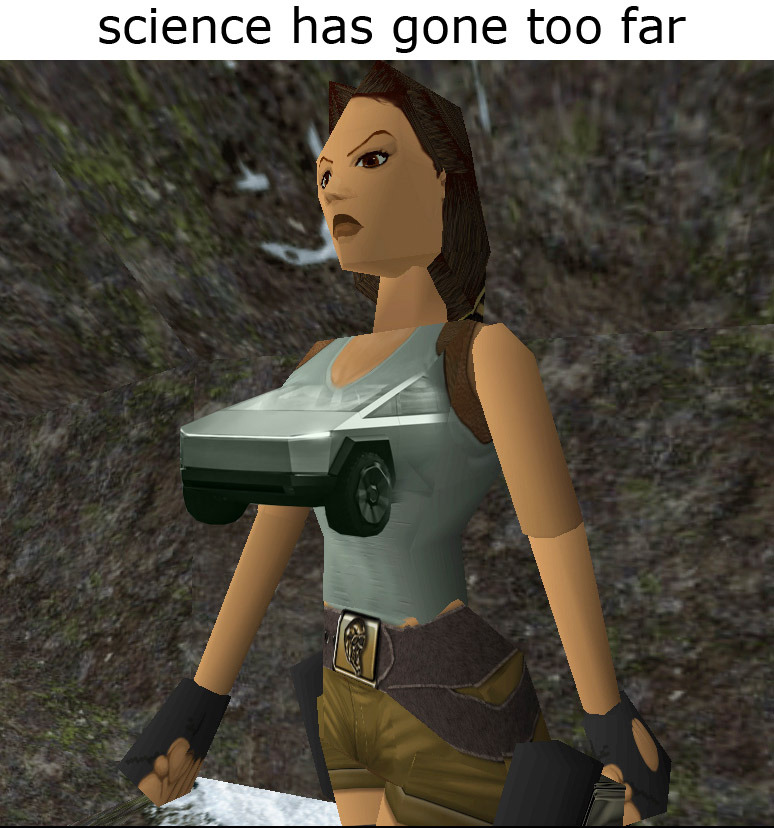funny gaming memes - tits are tits meme - science has gone too far