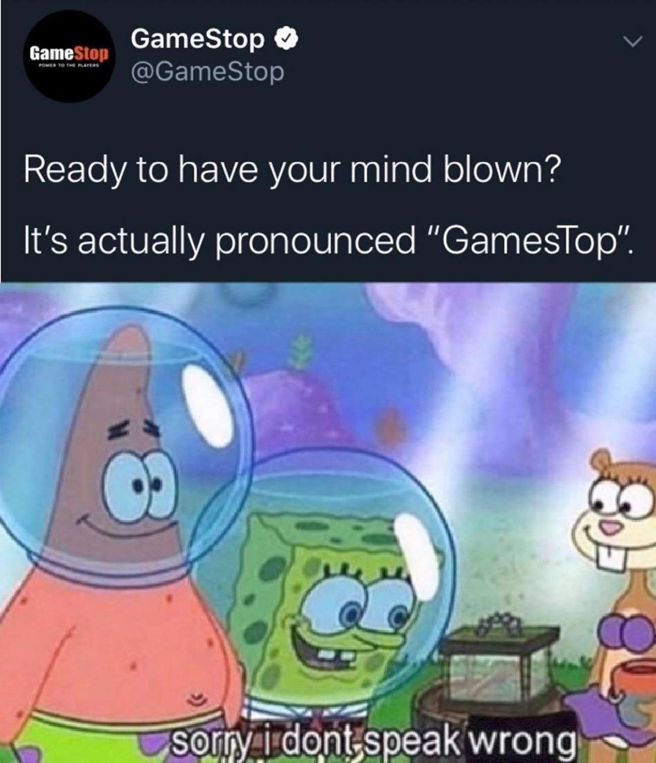 sumimasen nani ga fakku - GameStop GameStop Home To The Rates Ready to have your mind blown? It's actually pronounced "GamesTop". sorry i dontspeak wrong